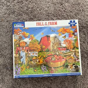 White Mountain Fall at the Farm 1000 Pieces Jigsaw Puzzle